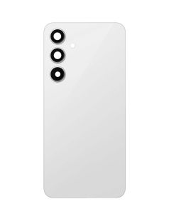 Premium Back Cover Glass With Camera Lens For Samsung S24 FE  - Gray