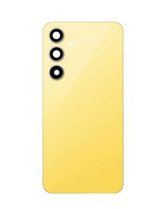 Premium Back Cover Glass With Camera Lens For Samsung S24 FE  - Yellow