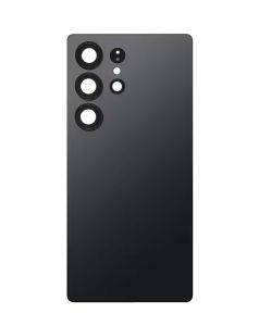 Premium Back Cover Glass With Camera Lens For Samsung S25 Ultra  - Titanium Black
