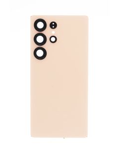 Premium Back Cover Glass With Camera Lens For Samsung S25 Ultra  - Pinkgold