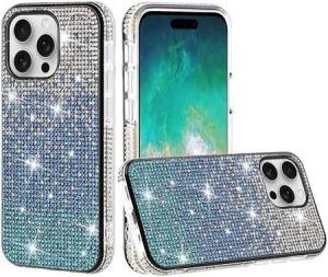 For SAMSUNG A13 5G Bumper Bling Hybrid Case Cover-Blue