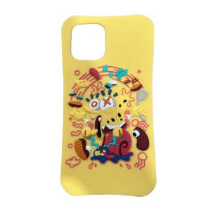 Spongebob and Gary Silicone Case for iPhone 13 Pro Max / 14Plus / 15plus 