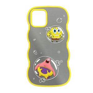 Spongebob & Patrick in a Bubble Silicone Case for iPhone 11 Pro Max