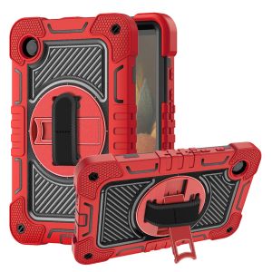 For Samsung a9 Plus / A11 Plus 11" 3in1 Multi-Functional Tablet Case for Hand  Shoulder  Pencil & Stand - Red