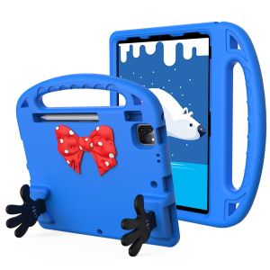 For Apple iPad 10th Gen 2022 Bow Hands Kickstand Tablet Case Cover - Blue
