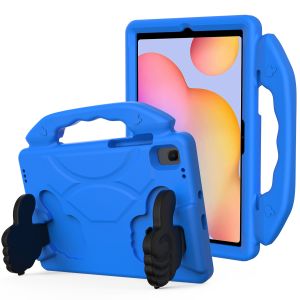 For Samsung Galaxy Tab A8 10.5 inch (2022) Thumbs Up Kickstand Shockproof Tablet Case Cover - Blue