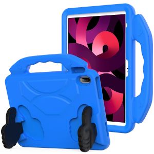 For Apple iPad (A16) 2025 / iPad 10th Gen 10.9 inch Thumbs Up Kickstand Shockproof Tablet Case Cover - Blue