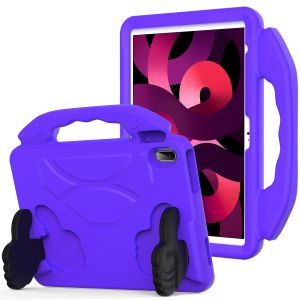 For Samsung Galaxy Tab S9 / S9FE / S10FE Thumbs Up Kickstand Shockproof Tablet Case Cover - Dark Purple