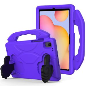 For Samsung Galaxy Tab S6 Lite 10.4inch Thumbs Up Kickstand Shockproof Tablet Case Cover - Dark Purple