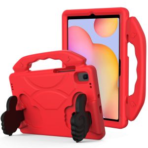 For Samsung Galaxy Tab S6 Lite 10.4inch Thumbs Up Kickstand Shockproof Tablet Case Cover - Red