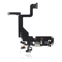 Aftermarket Plus Charging Port Flex Cable for IP 13 Pro - Silver