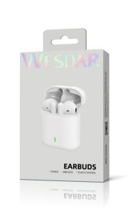 Wesdar TWS181 Earbuds Bluetooth Headphones - White