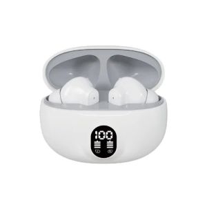 WESDAR Wireless Earbuds Bluetooth 5.3 In Ear Call Noise Reduction And Long Battery Life Intelligent Digital Display Bluetooth Wireless Earphones - White