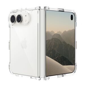 Apple iPhone DUO Clear Transparent Hybrid Case Cover - Clear PC + Clear TPU