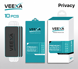 Veexa Premium Tempered Glass For Moto G 5G 2025/2026/ Moto G Play 2026 (10 Pack) (Privacy)