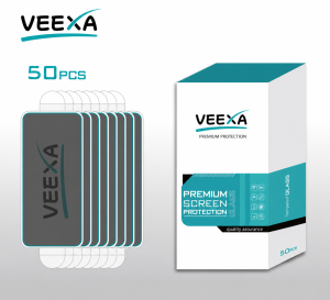 Veexa Premium Tempered Glass For iPhone 15/16 (50 Pack) (Privacy)