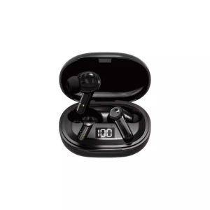 Wesdar TWS662 Wireless Earbuds with Bluetooth 5.3, Noise Reduction, Touch Control, Digital LED Display - Black