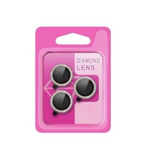 Diamond Camera Lens Sheild For iPhone 16 Pro / 16 Pro Max - Black