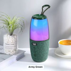 High Power RGB Light Portable Bluetooth Speaker - Green