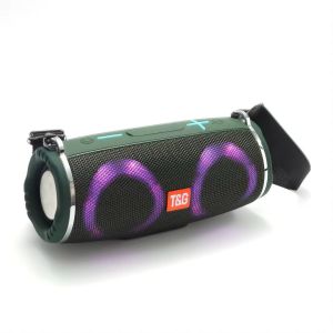 RGB Light Waterproof Portable Bluetooth Speaker Support FM / TF Card - Green