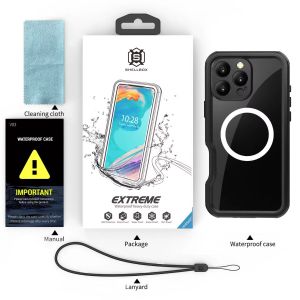 Waterproof Case For iPhone 15 Pro Max - Black