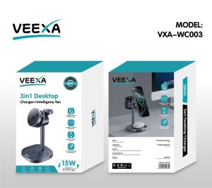 Veexa 3In1 Desktopcharger + Intelligeny Fan