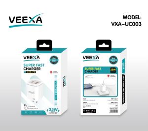 Veexa 25W Usb+Pd Super Fast Lightning Charger 