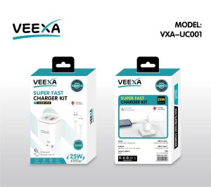 Veexa 25W Usb+Pd Super Fast  Lightning Charger With Pd 30W Super Fast Cable