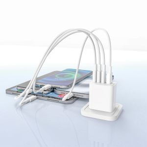 Veexa 12W Usb+2C+L Super Fast Charger No Packing