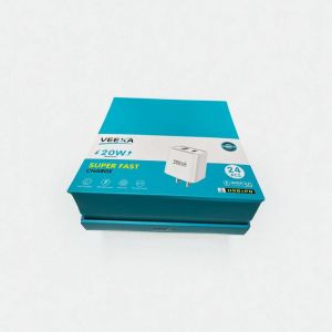 Veexa 20W Usb+Pd Super Fast Charger Display Box 