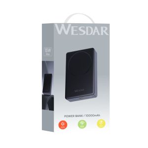 Wesdar 15W Wireless Magnetic Power Banks Build In 10000mAh Capacity