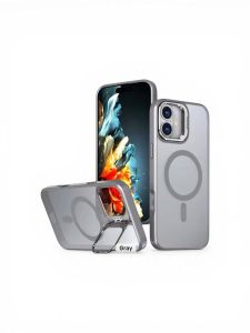 Ultra Thin Metal Camera Magnetic transparent Case for Samsung S24 FE-Grey