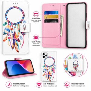 [PolyBag] Design Wallet ID Card Holder Case Cover For iPhone 12 - Dream Catcher