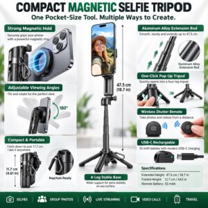 Selfie Stick Aluminum - Black