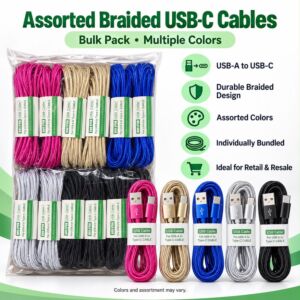 Braided USB-A To Type-C Cable (10FT)