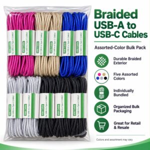 Braided USB-A To Type-C Cable (10FT)