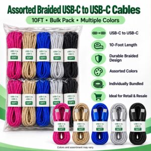 Braided USB-C To Type-C Cable (10FT)