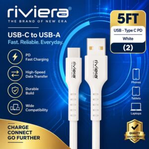 5FT [USB - Type C PD] - White (2)