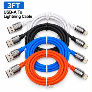 USB-A To Lightning Cable (3FT)