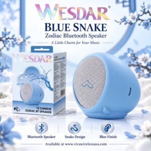 Bluetooth Speaker Blue Snake