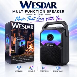 WESDAR 6.5" Outdoor Bluetooth Speaker with RGB Lights