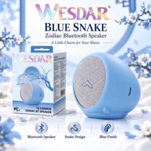 Bluetooth Speaker Blue Snake