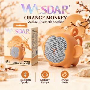 Bluetooth Speaker Orange Monkey