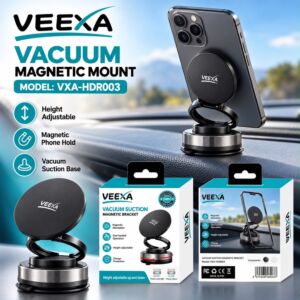 Veexa Car Holder Magnetic Bracket Vaccum Suction Magnetic Bracket 360 Rotatable Use (VXA-HDR003)