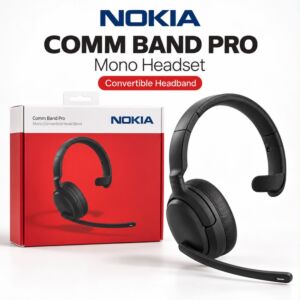 Nokia CB-301 Comm Band Pro 2-in-1 Convertible Wireless H.P. Headset-Black