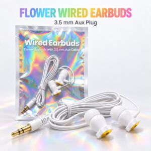 Flower Earbuds with 3.5 mm Aux Cable