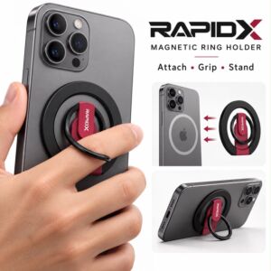 Snapo Magnetic Ring Holder and Stand - Red