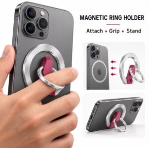 Snapo Magnetic Ring Holder and Stand - Pink