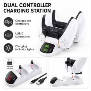 Controller Charging Dock Dual Sense Controller Compatible For PlayStation 5 / Xbox Series X / Nintendo Switch (DOBE)