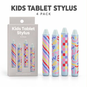 Kids Tablet Stylus 4pc Grey